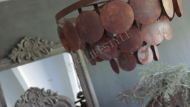 Schijfjeslamp Sober incl fitting  | roest S
