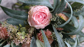 Boeket zijden kant en klaar | Peony