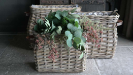 Plantenmand rotan hengsel  | S