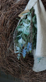 Toef eucalyptus-druifjes  incl doek | namaak