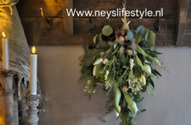 Toef (DIY) zijden Spring wit XL | 60 cm