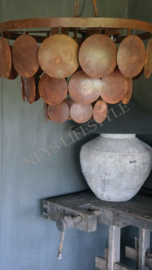 Schijfjeslamp Sober incl fitting  | roest S