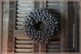 Krans coco fruit | grey | 40 cm