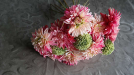 Boeket zijden kant en klaar | Dahlia