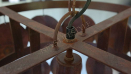 Schijfjeslamp Sober incl fitting  | roest S