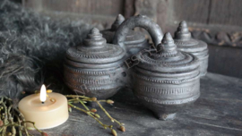 Spicebox met deksels | 4 vak