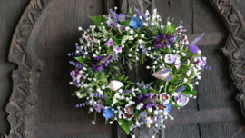 Purple krans zijden | 30-35 cm