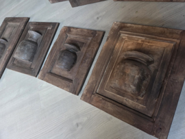 Wandpaneel pot Nepal oud hout | S