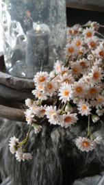 Margriet kunst bloem 110 cm | wit