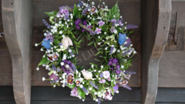 Purple krans zijden | 30-35 cm