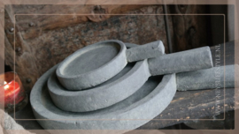 Plate handcraft Majestic | grey S