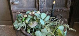 Toef (DIY) zijden Spring wit | 60 cm