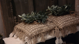 Kussen jute franjes | 45 x 45 cm