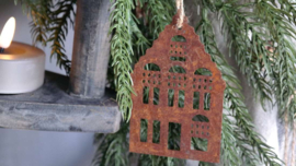 Hanger huisje set 3 st | roest