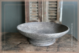 Schaal op voet | grey finish M