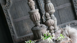 Ornament op voet Aimy | old wood
