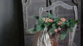 Houten bak Santa | ovaal