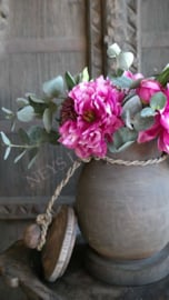 Houten pot Baluster deksel | grijs
