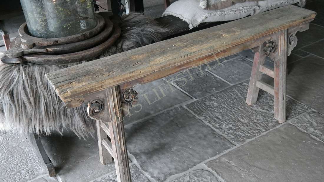 Chinees origineel houten bankje | 2