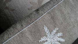 Kussen Palm geborduurd | 50 x 30 cm