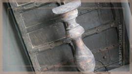 Balusterlamp hout old grey | XL
