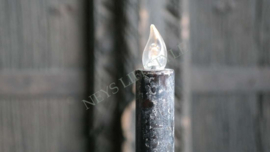 LED kaars kandelaar | zwart antique