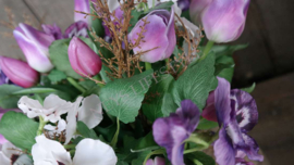 Boeket kant en klaar tulpen | viooltjes