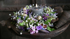 Purple krans zijden | 30-35 cm