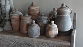 Houten pot Aura deksel | grey