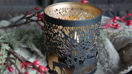 Theelicht Anne |  black XS