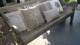 Kussen outdoor | Ella stone 30 x 50 cm