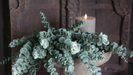 Eucalyptus bosje kunst | groen/grijs 53 cm