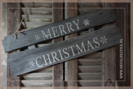 Houten bord |  Merry Christmas