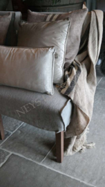 Velvet kussen Fenna beige |  30x50 cm