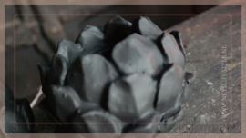 Theelicht artisjok black | S