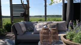 Kussen outdoor | Ella stone 30 x 50 cm