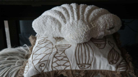 Kussen schelp | créme