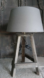 Tafellamp 3 poot | grey wood