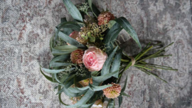 Boeket zijden kant en klaar | Peony