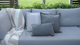 Kussen outdoor | Ella taupe 50 x 50 cm