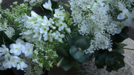 Wildwortel /fluitekruid kunst bloem | wit