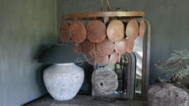 Schijfjeslamp Sober incl fitting  | roest S