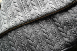 Kussenhoes visgraat lightgrey  |  30x50 cm
