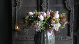 Droogboeket viburnum kunst | paars