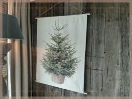 Wanddoek XMAS tree LED | L