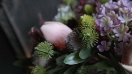 Droogboeket viburnum kunst | paars