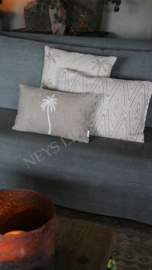 Kussen zigzag beige | 60 x 40 cm