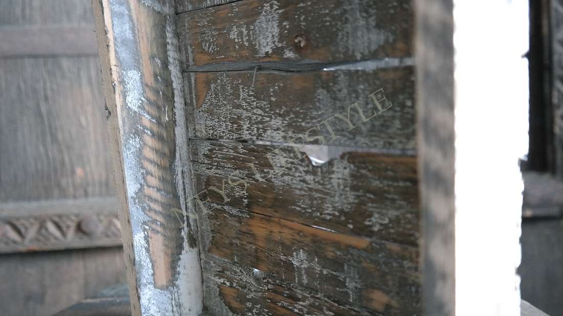 Houten dienblad greywash | met handvat