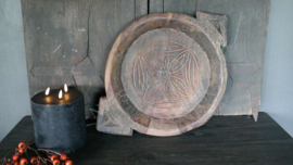 Oude originele houten schaal patroon | 2