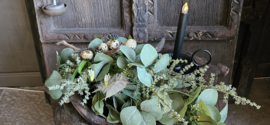 Toef (DIY) zijden Spring wit XL | 60 cm